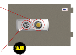 金庫の各部名称